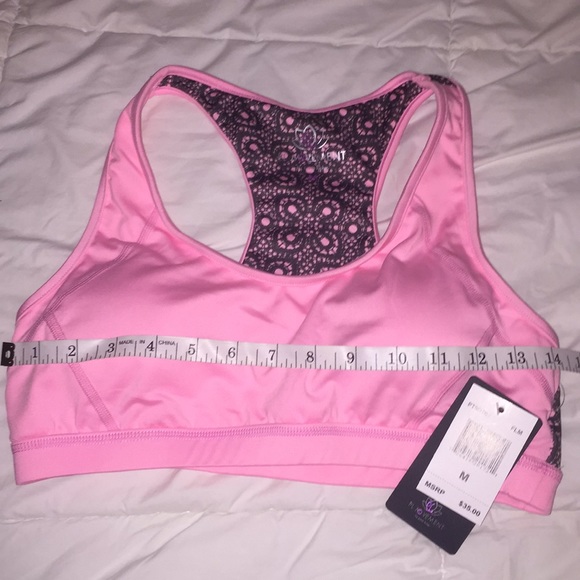 Pink Lotus Pink High Impact Sports Bra - Picture 6 of 9